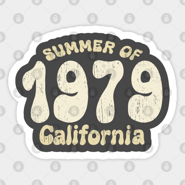 1979 california vintage distressed old retro Sticker by SpaceWiz95